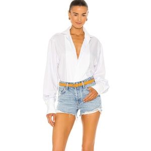 Grlfrnd Denim Helena Short Denim Cut Off shorts